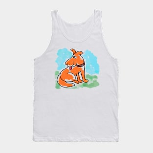 Cute Dog Cartoon Tank Top